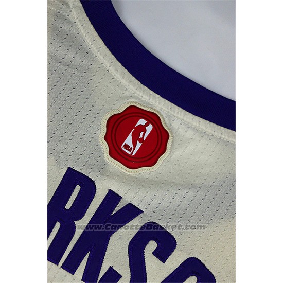 Maglia Natale 2015 Los Angeles Lakers Jordan Clarkson #6 Bianco